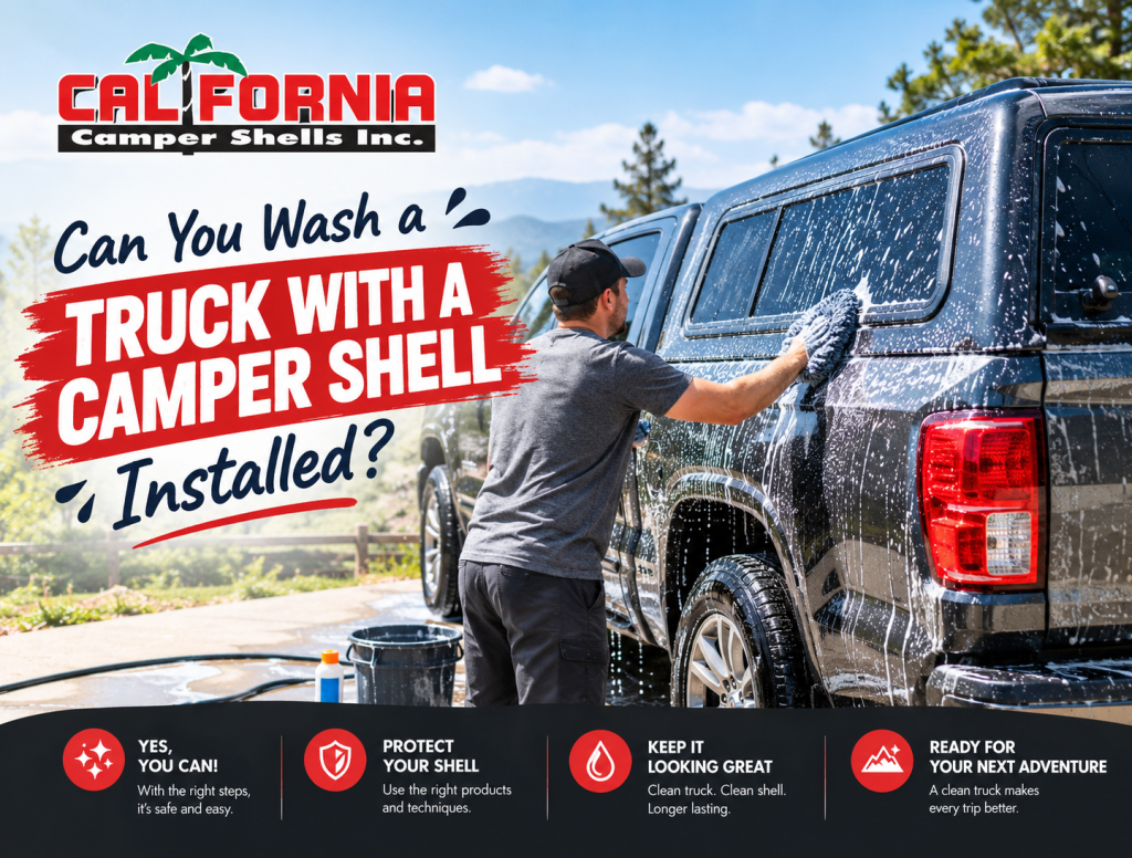 Can you wash a truck with a camper shell installed