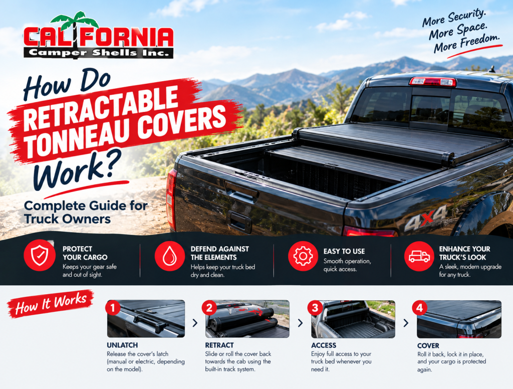 How Do Retractable Tonneau Covers Work?